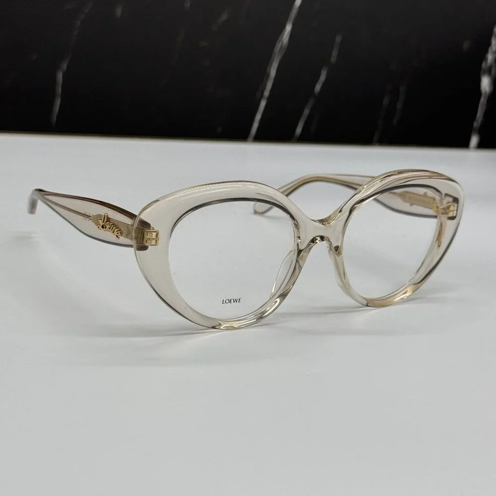 NEW LOEWE LW50088I 057 WOMEN EYEGLASSES TRANSPARENT BEIGE LOEWE EYEWEAR